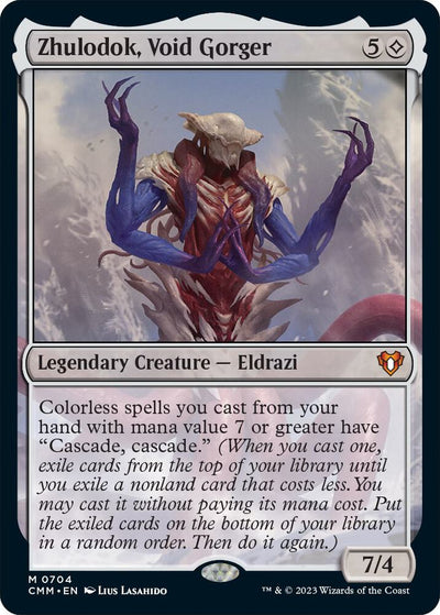 Magic Zhulodok, Void Gorger #704 Commander Masters Mythic Rare Foil Near Mint Trading Card