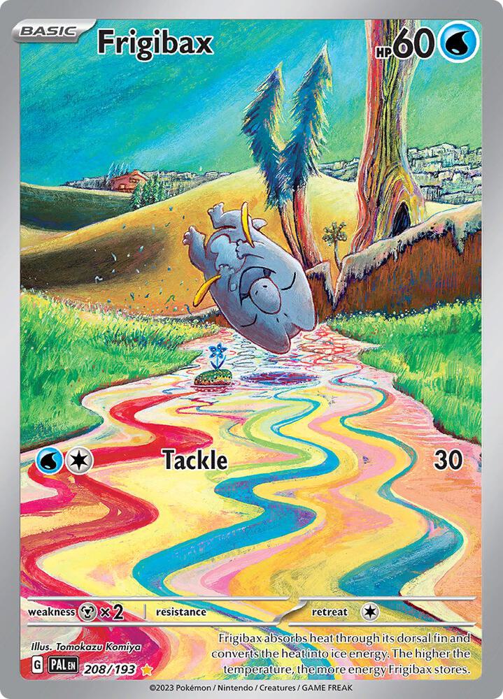 Pokémon Frigibax #208/193 SV02: Paldea Evolved Illustration Rare Holofoil Near Mint Trading Card