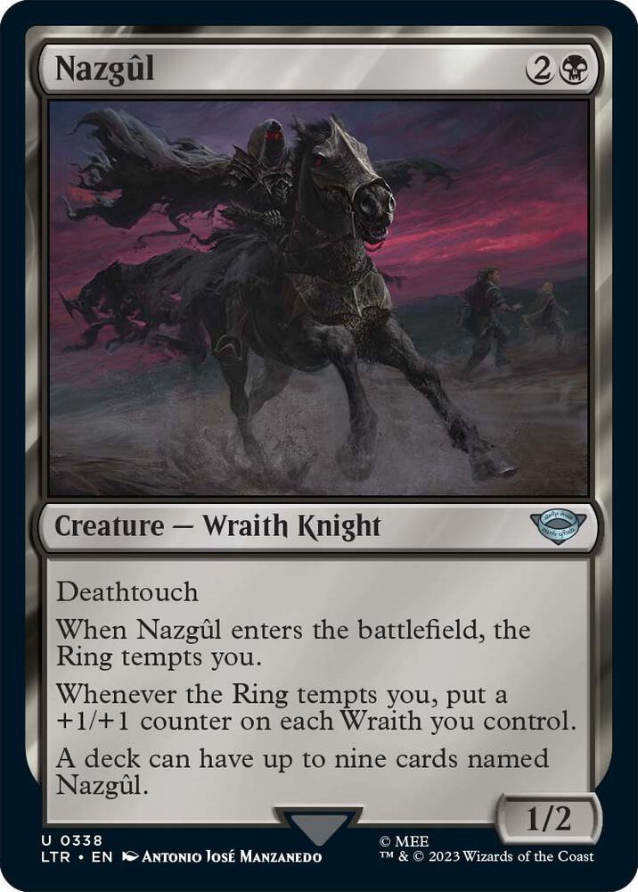 Magic Nazgul #338 Universes Beyond: The Lord of the Rings: Tales of Middle-earth 0338 Non-Foil Near Mint Trading Card
