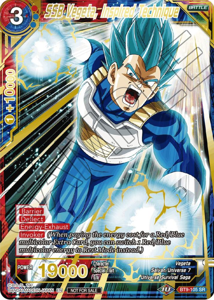 SSB Vegeta, Inspired Technique : BT9-105