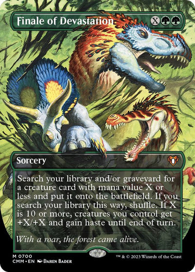 Magic Finale of Devastation #700 Commander Masters Borderless Foil Near Mint Trading Card