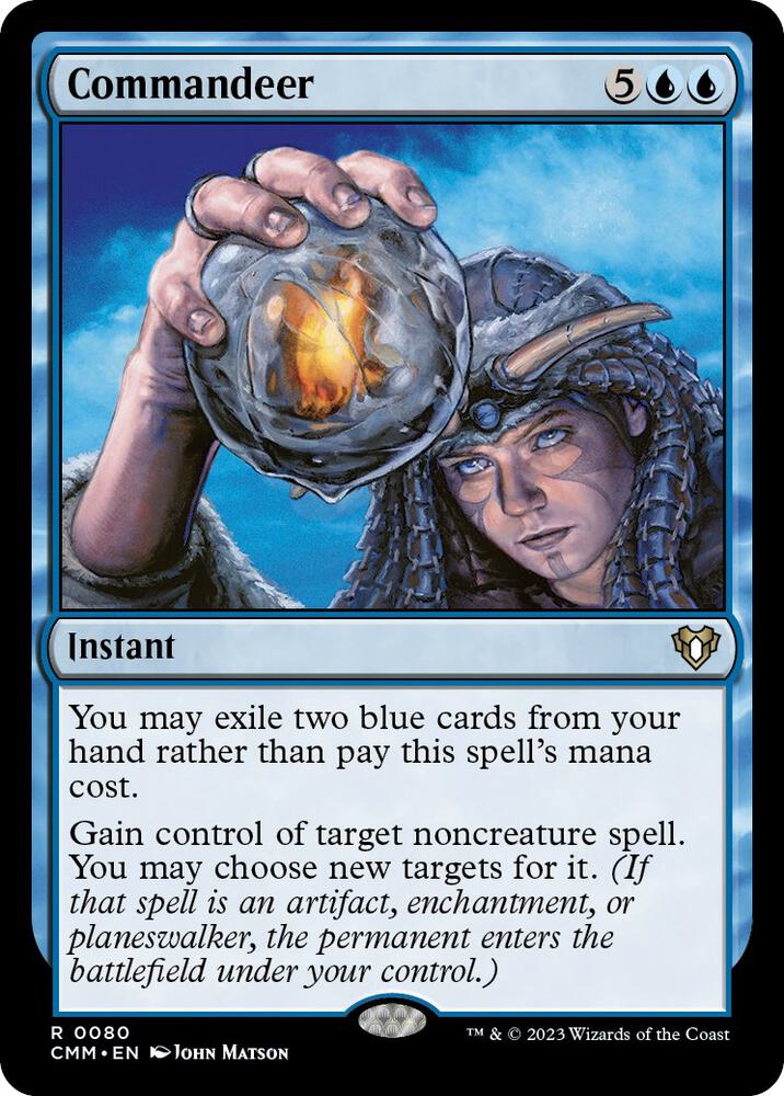 Magic Commandeer #80 Commander Masters Rare Foil Near Mint English Trading Card — catalog front, TCGplayer SKU 7258547