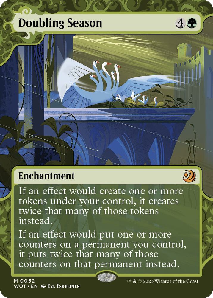Magic Doubling Season #52 Wilds of Eldraine: Enchanting Tales Mythic Rare Non-Foil Near Mint English Trading Card — catalog front, TCGplayer SKU 7333561