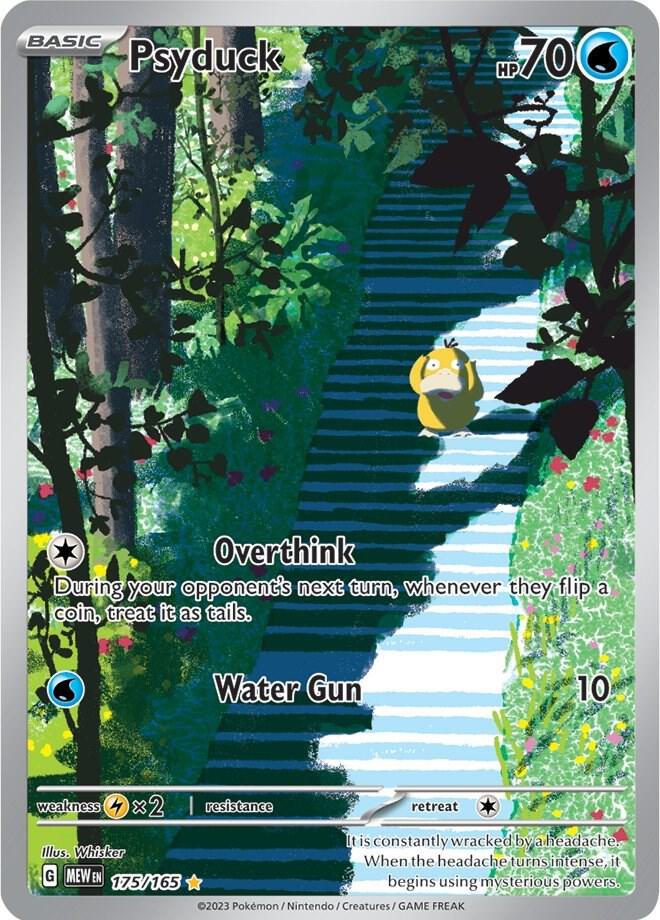 Pokémon Psyduck #175/165 SV: Scarlet & Violet 151 Illustration Rare Holofoil Near Mint Trading Card