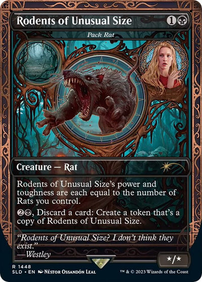 Magic Rodents of Unusual Size - Pack Rat #1448 Secret Lair Drop Series Rare Non-Foil Near Mint English Trading Card — catalog front, TCGplayer SKU 7446071