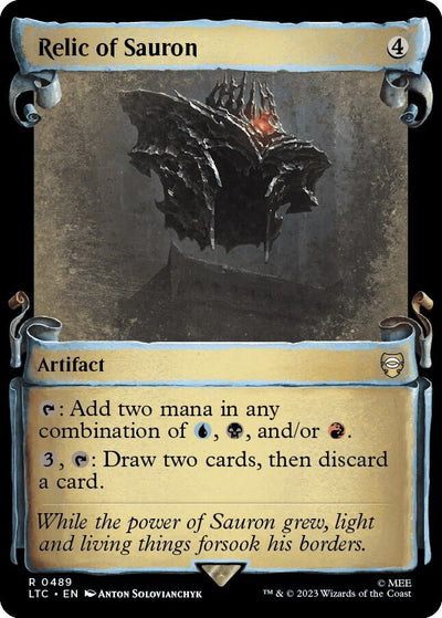 Magic Relic of Sauron #489 Commander: The Lord of the Rings: Tales of Middle-earth Showcase Scrolls Foil Near Mint Trading Card