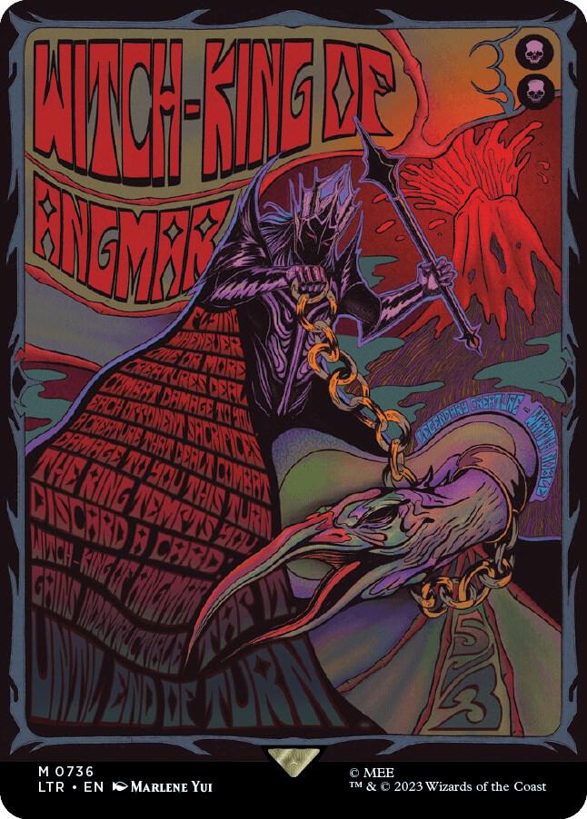 Magic Witch-king of Angmar #736 Universes Beyond: The Lord of the Rings: Tales of Middle-earth Borderless Poster Non-Foil Near Mint Trading Card
