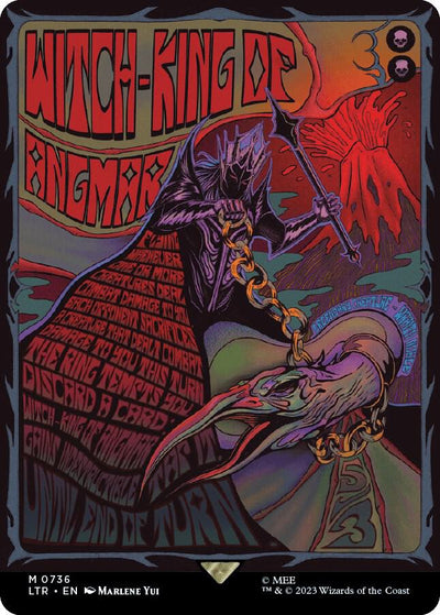 Magic Witch-king of Angmar #736 Universes Beyond: The Lord of the Rings: Tales of Middle-earth Borderless Poster Non-Foil Near Mint Trading Card
