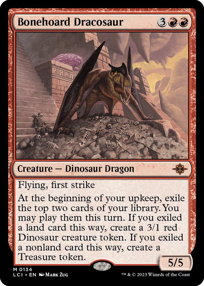 Magic Bonehoard Dracosaur #134 The Lost Caverns of Ixalan Mythic Rare Non-Foil Near Mint English Trading Card — catalog front, TCGplayer SKU 7506374