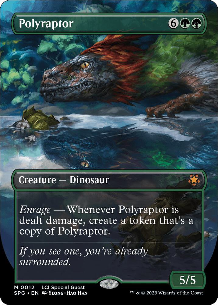Magic Polyraptor #12 Special Guests Borderless Non-Foil Near Mint English Trading Card — catalog front, TCGplayer SKU 7529423