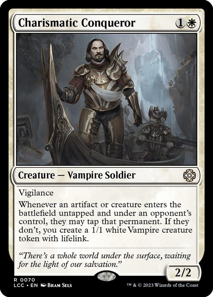 Magic Charismatic Conqueror #70 Commander: The Lost Caverns of Ixalan Rare Non-Foil Near Mint Trading Card