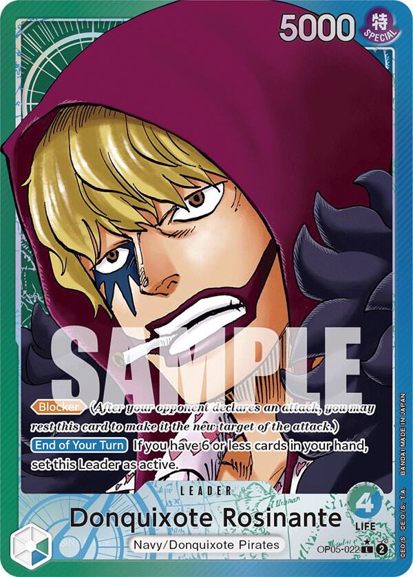 One Piece Card Game Donquixote Rosinante (022) #OP05-022 Awakening of the New Era Alternate Art Foil Near Mint English Trading Card — catalog front, TCGplayer SKU 7571880