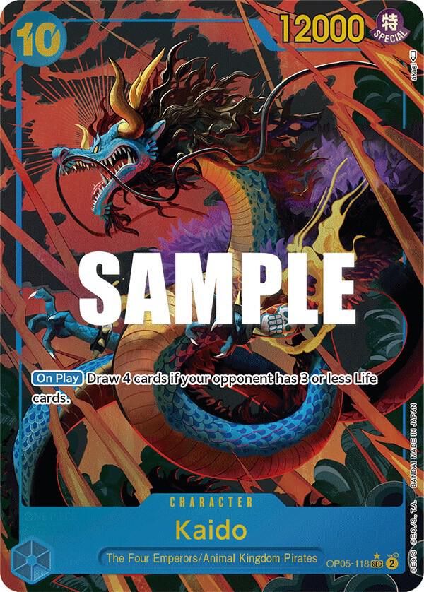 One Piece Card Game Kaido (118) #OP05-118 Awakening of the New Era Alternate Art Foil Near Mint English Trading Card — catalog front, TCGplayer SKU 7583886