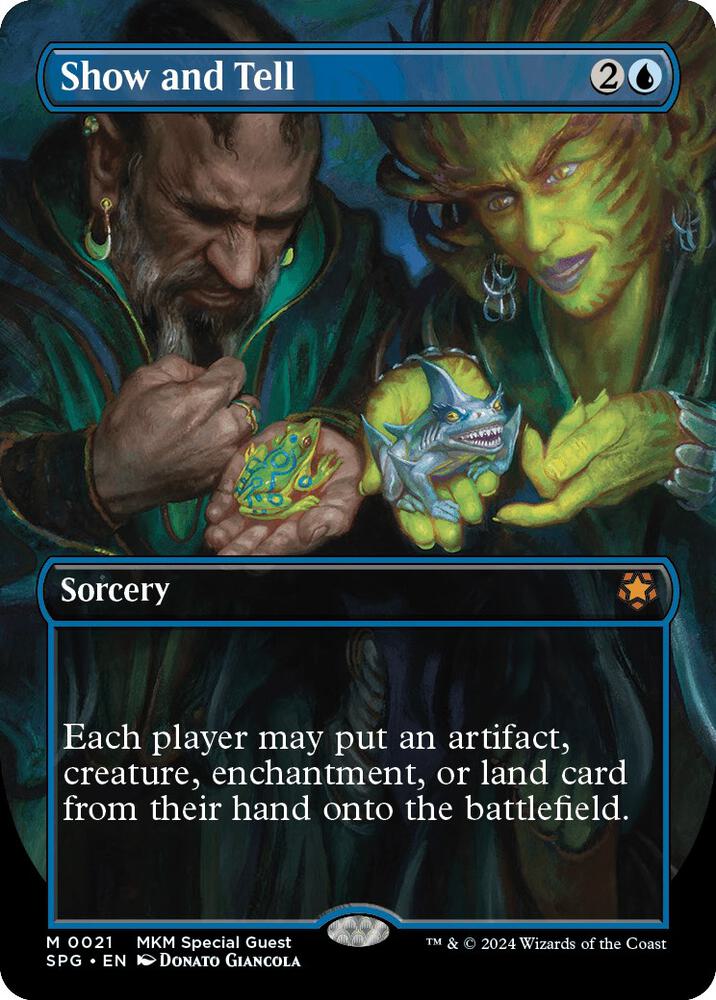 Magic Show and Tell #21 Special Guests Borderless Non-Foil Near Mint English Trading Card — catalog front, TCGplayer SKU 7672476