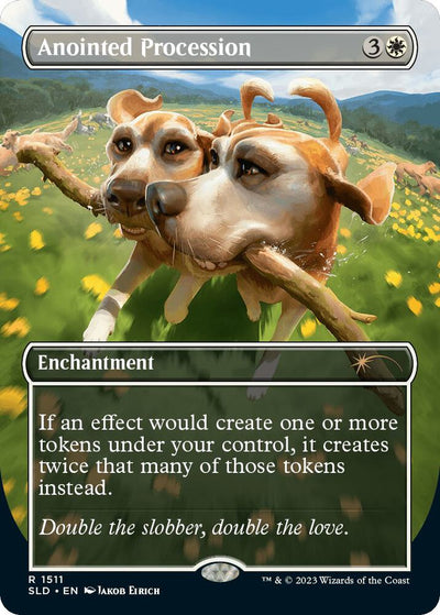 Magic Anointed Procession #1511 Secret Lair Drop Series Rare Foil Near Mint Trading Card