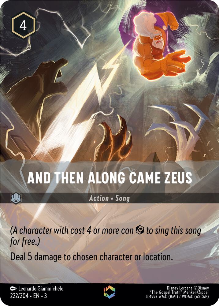 And Then Along Came Zeus : 222/204