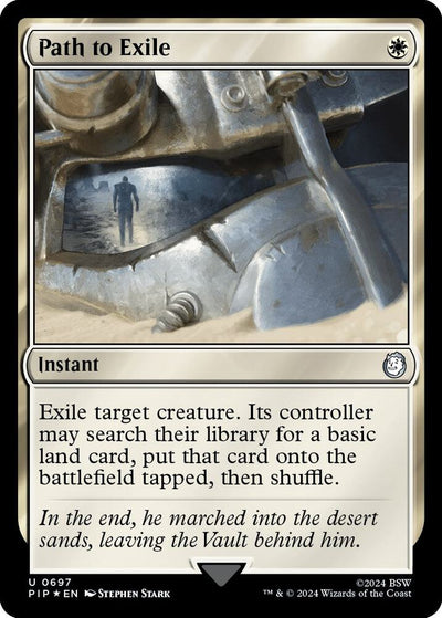 Magic Path to Exile #697 Universes Beyond: Fallout Surge Foil Foil Near Mint Trading Card