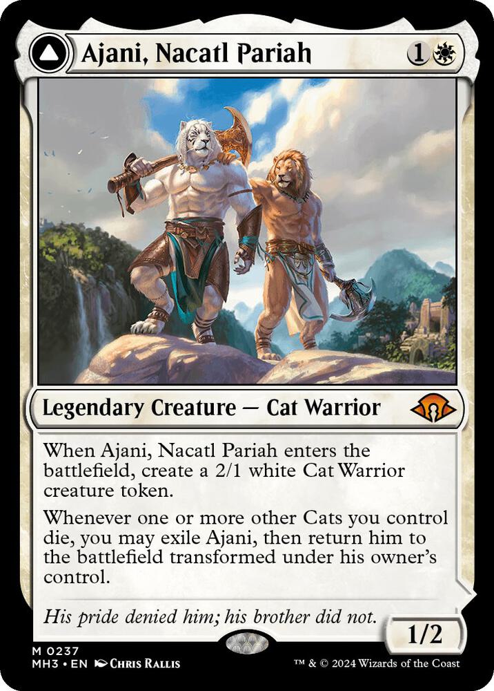 Magic Ajani, Nacatl Pariah #237 Modern Horizons 3 Mythic Rare Foil Near Mint English Trading Card — catalog front, TCGplayer SKU 7790497