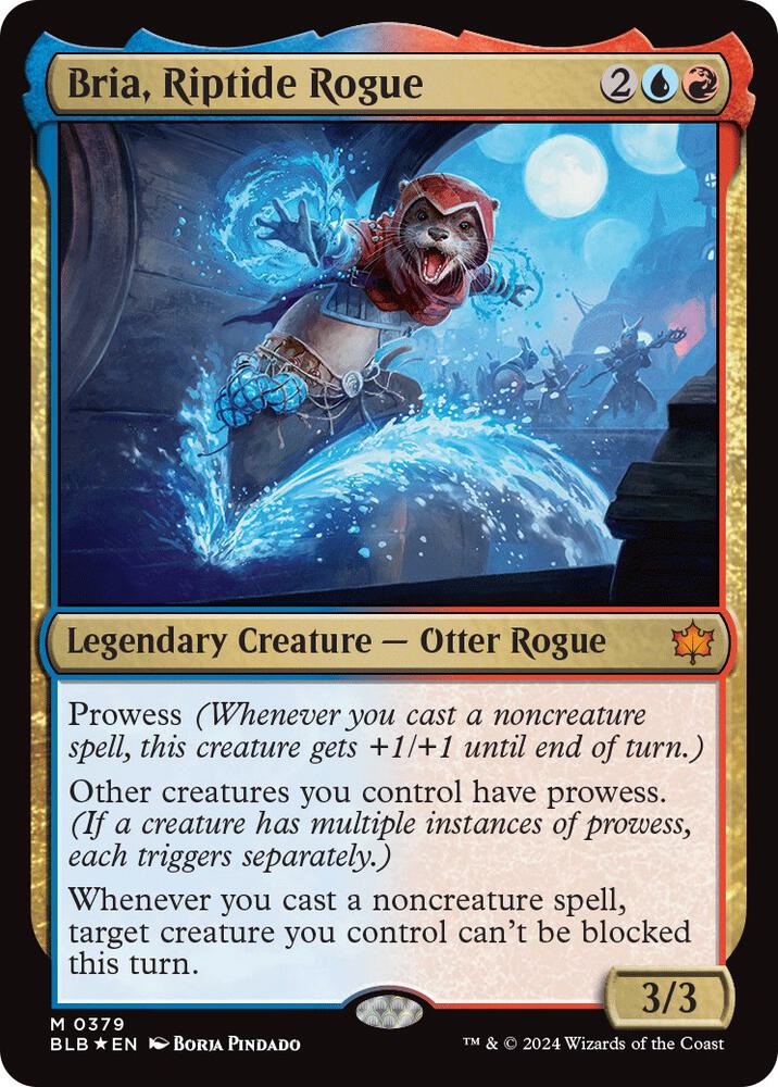 Magic Bria, Riptide Rogue #379 Bloomburrow Mythic Rare Foil Near Mint English Trading Card — catalog front, TCGplayer SKU 7795448
