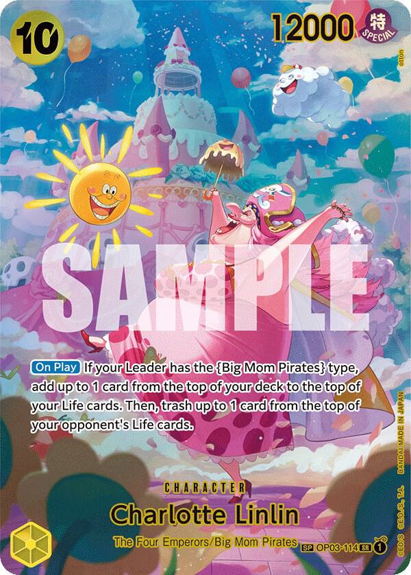 One Piece Card Game Charlotte Linlin #OP03-114 Wings of the Captain SP Foil Near Mint English Trading Card — catalog front, TCGplayer SKU 7799659