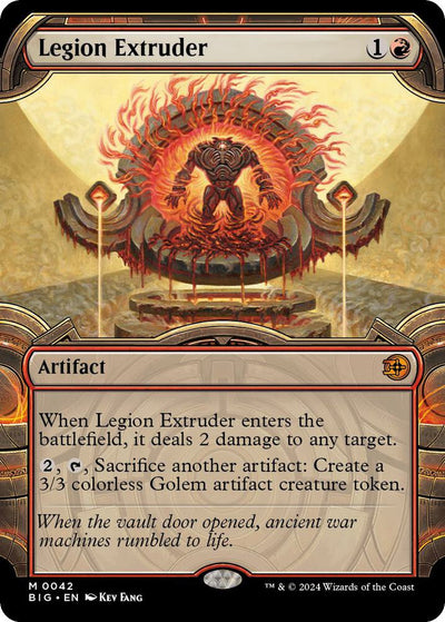 Magic Legion Extruder #42 Outlaws of Thunder Junction: The Big Score Showcase Foil Near Mint Trading Card