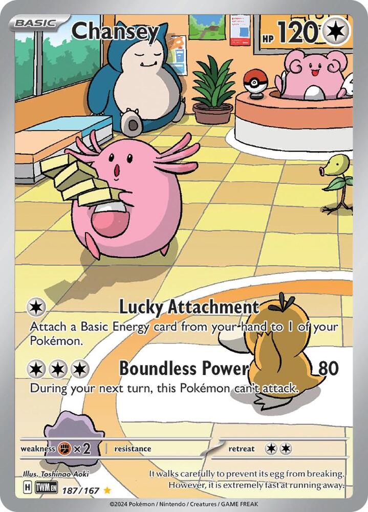 Chansey : 187/167