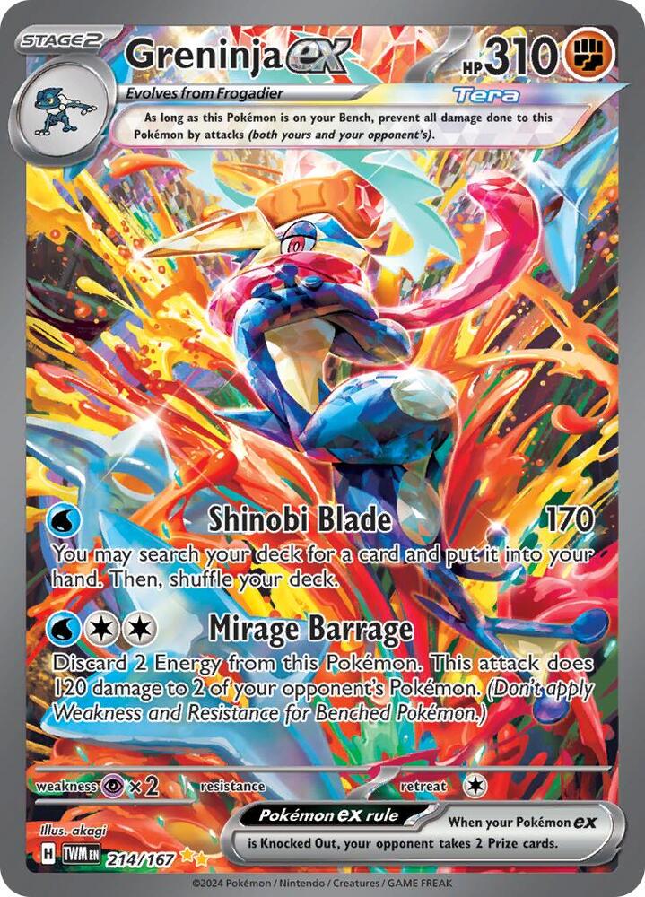 Greninja ex : 214/167