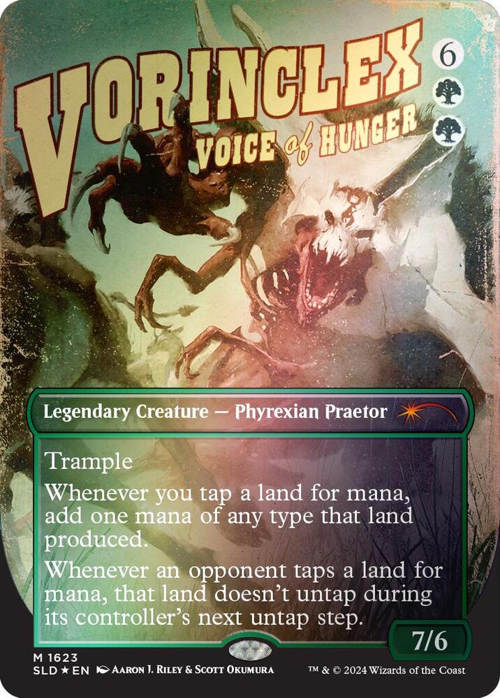 Magic Vorinclex, Voice of Hunger #1623 Secret Lair Drop Series Rainbow Foil Foil Near Mint Trading Card
