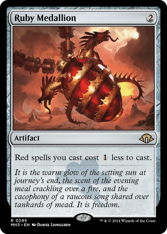 Magic Ruby Medallion #295 Modern Horizons 3 Rare Non-Foil Near Mint English Trading Card — catalog front, TCGplayer SKU 7926999