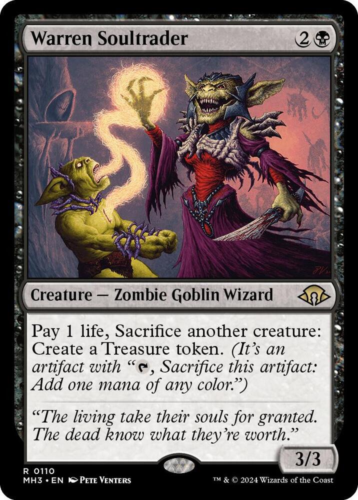 Magic Warren Soultrader #110 Modern Horizons 3 Rare Non-Foil Near Mint English Trading Card — catalog front, TCGplayer SKU 7938420