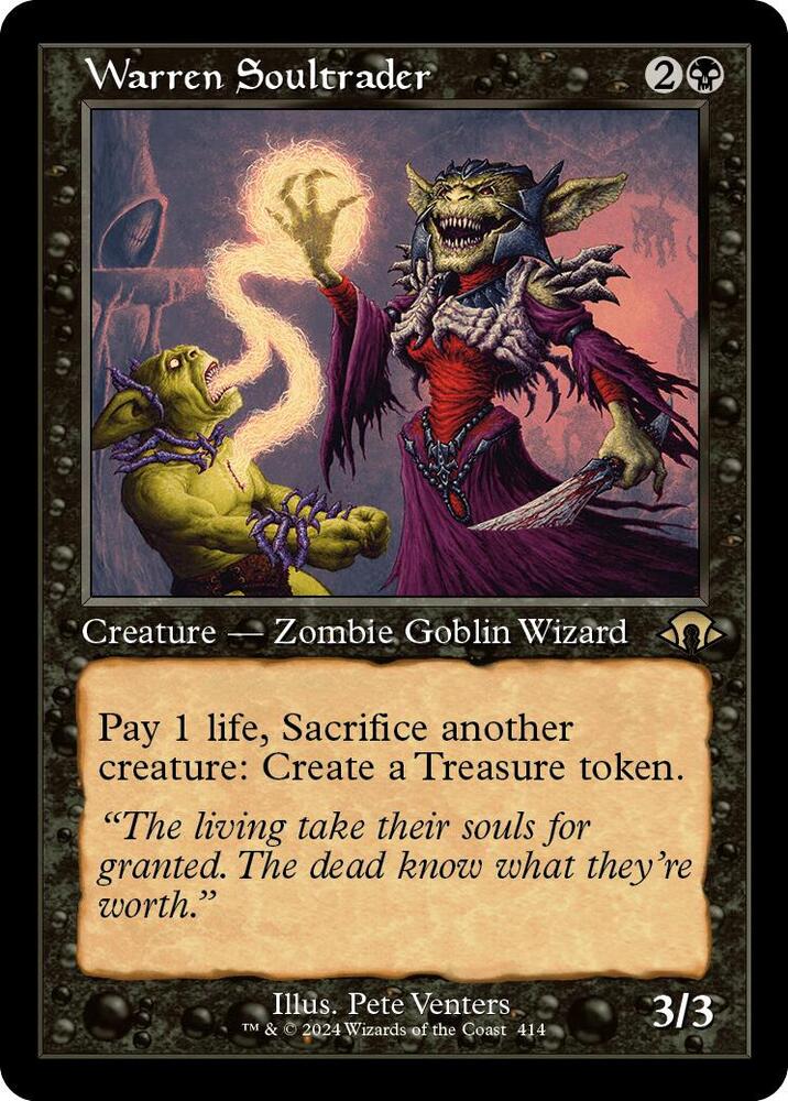 Magic Warren Soultrader #414 Modern Horizons 3 Retro Frame Foil Near Mint English Trading Card — catalog front, TCGplayer SKU 7940532