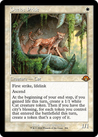 Magic Ocelot Pride #394 Modern Horizons 3 Retro Frame Non-Foil Near Mint Trading Card