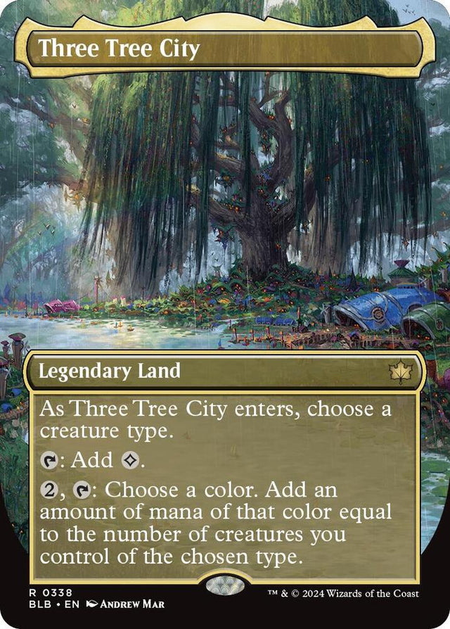 Magic Three Tree City #338 Bloomburrow Borderless Non-Foil Near Mint English Trading Card — catalog front, TCGplayer SKU 8028111