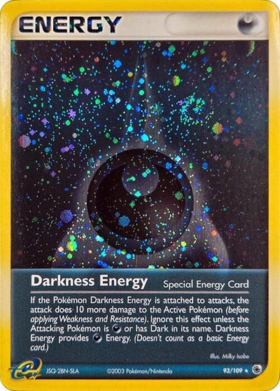 Pokémon Darkness Energy (Special) - 93/109 #93/109 League & Championship Cards Cosmos Holo Holofoil Near Mint Trading Card