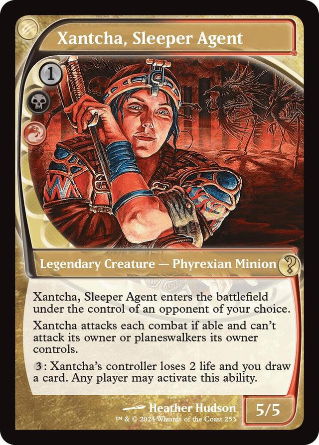 Magic Xantcha, Sleeper Agent #253 Mystery Booster 2 Future Sight Foil Near Mint English Trading Card — catalog front, TCGplayer SKU 8092440