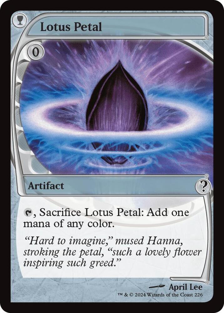 Magic Lotus Petal #226 Mystery Booster 2 Future Sight Non-Foil Near Mint Trading Card