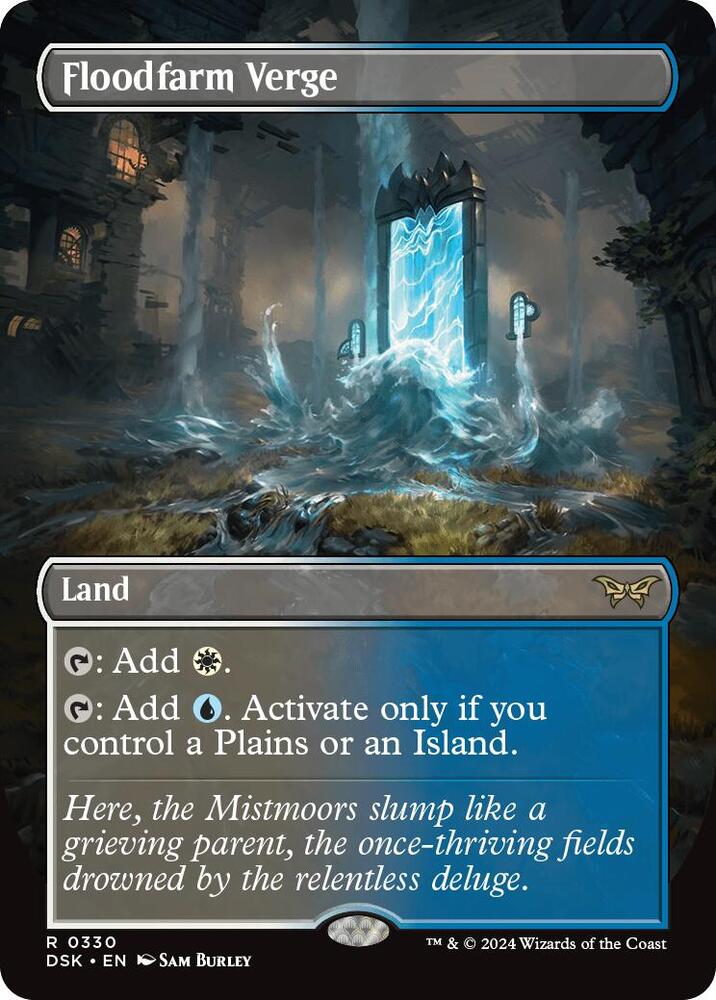 Magic Floodfarm Verge #330 Duskmourn: House of Horror Borderless Non-Foil Near Mint English Trading Card — catalog front, TCGplayer SKU 8175829