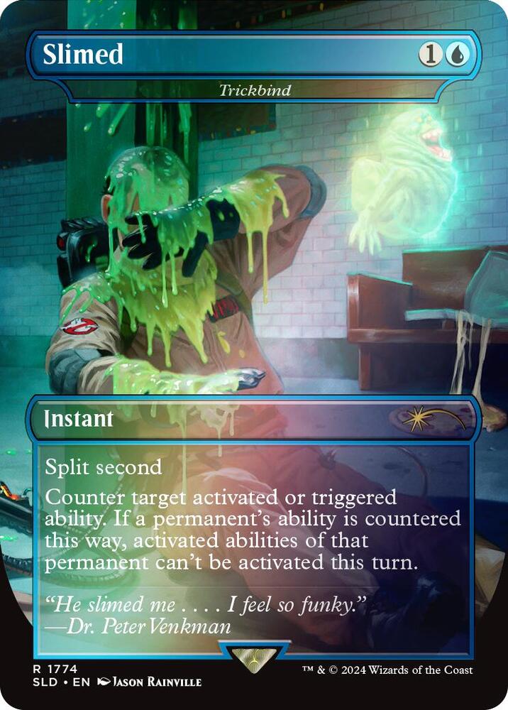 Magic Slimed - Trickbind #1774 Secret Lair Drop Series Rainbow Foil Foil Near Mint English Trading Card — catalog front, TCGplayer SKU 8253004