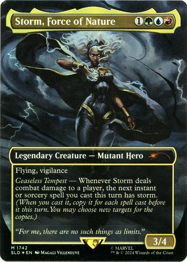 Magic Storm, Force of Nature #1742 Secret Lair Drop Series Rainbow Foil Foil Near Mint English Trading Card — catalog front, TCGplayer SKU 8276171