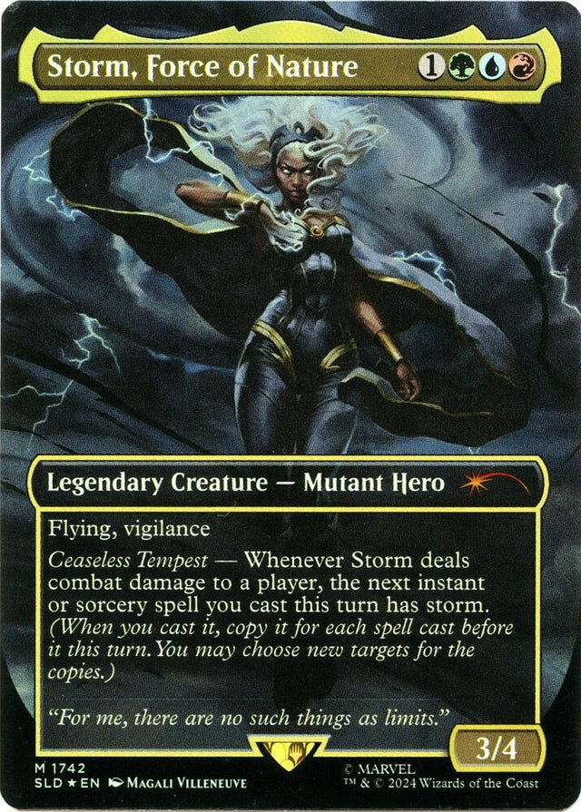 Magic Storm, Force of Nature #1742 Secret Lair Drop Series Rainbow Foil Foil Near Mint English Trading Card — catalog front, TCGplayer SKU 8276171