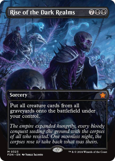 Magic Rise of the Dark Realms #323 Foundations Borderless Foil Near Mint Trading Card
