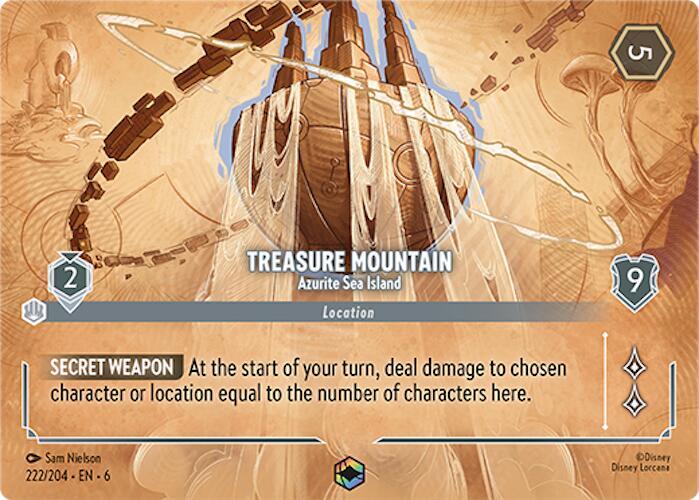Treasure Mountain - Azurite Sea Island (Enchanted) — Near Mint Holofoil · Foil