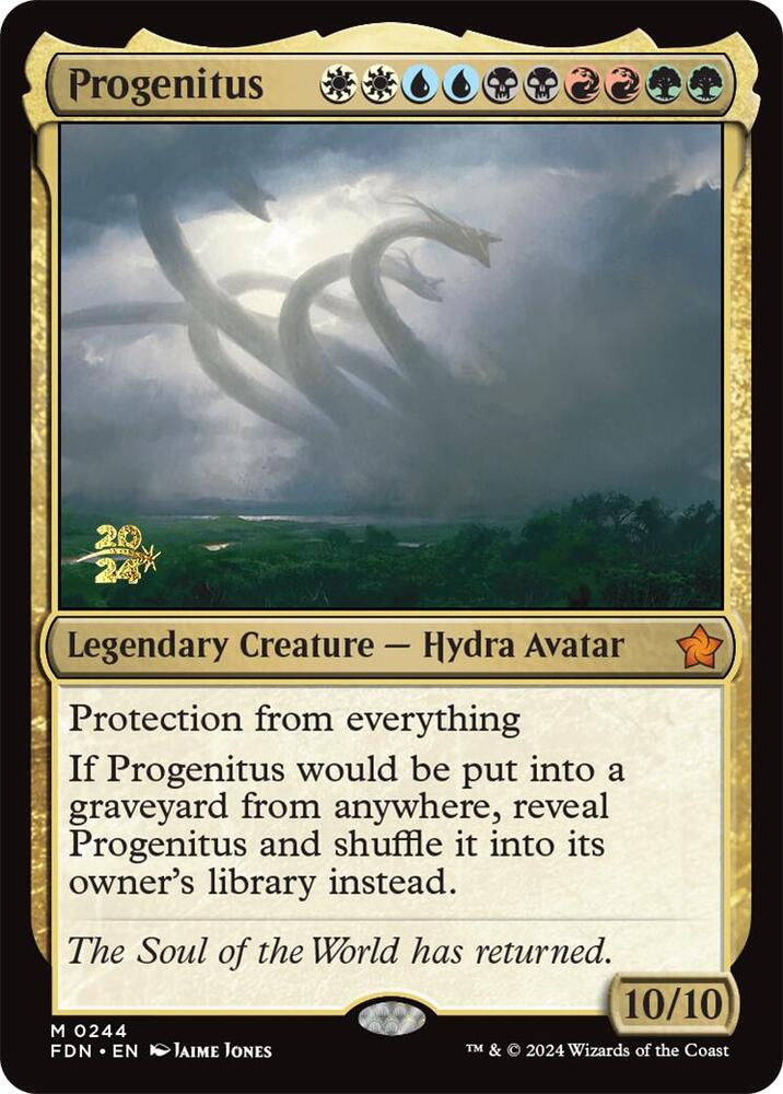 Magic Progenitus #244 Prerelease Cards Mythic Rare Foil Near Mint English Trading Card — catalog front, TCGplayer SKU 8353696