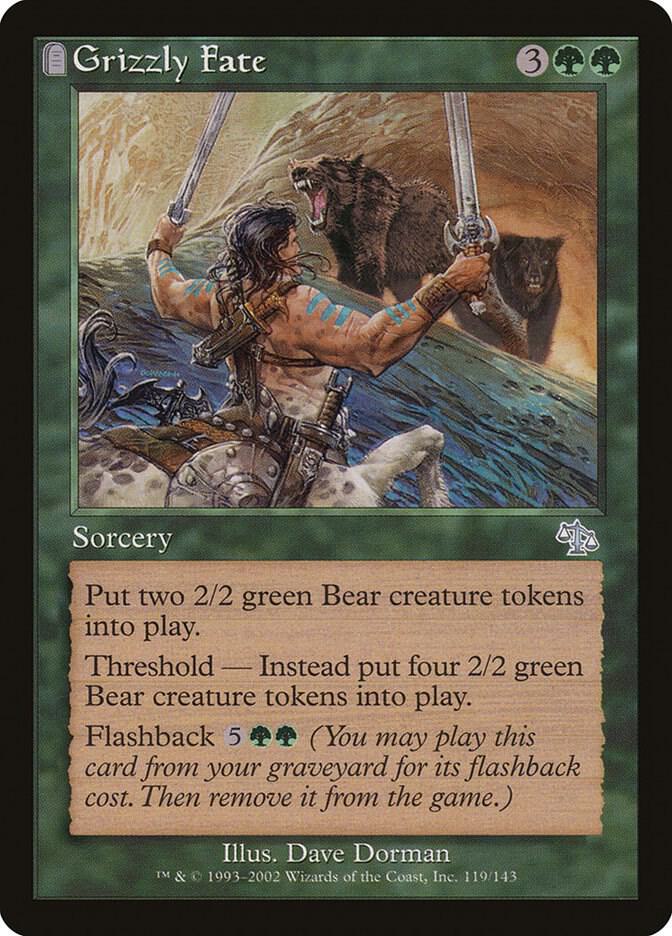 Magic Grizzly Fate #119 Judgment Uncommon Foil Lightly Played English Trading Card — catalog front, TCGplayer SKU 839474