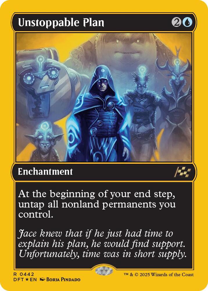 Magic Unstoppable Plan #442 Aetherdrift First-Place Foil Foil Near Mint English Trading Card — catalog front, TCGplayer SKU 8542195