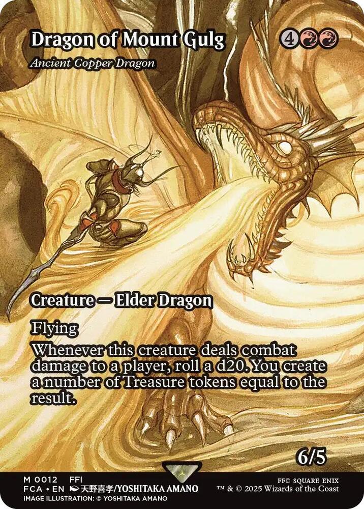 Magic Dragon of Mount Gulg - Ancient Copper Dragon #12 FINAL FANTASY: Through the Ages Showcase Foil Near Mint Trading Card