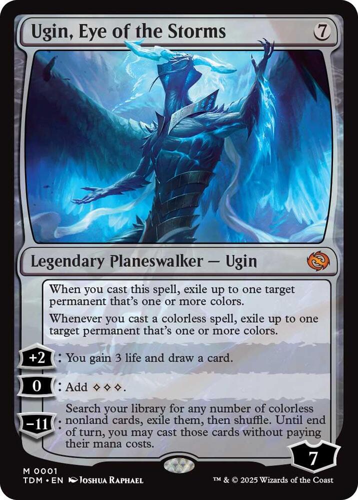 Magic Ugin, Eye of the Storms #1 Tarkir: Dragonstorm Mythic Rare Non-Foil Near Mint Trading Card