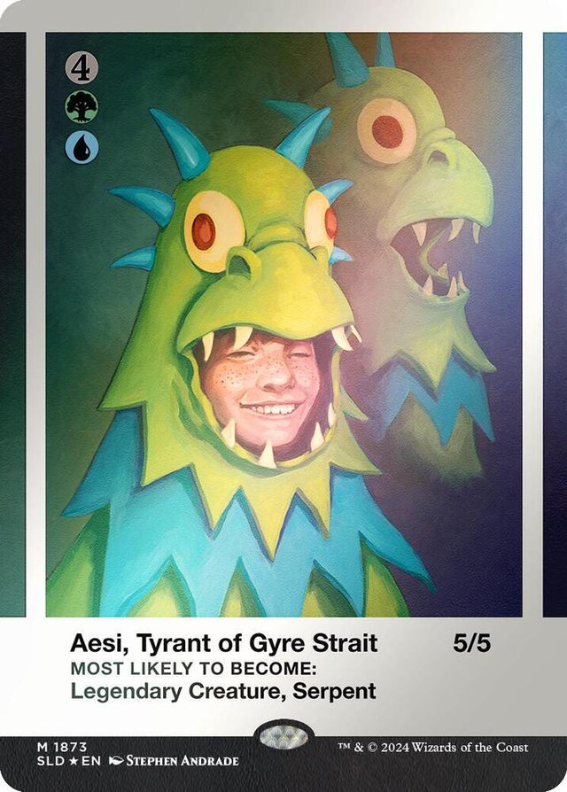 Magic Aesi, Tyrant of Gyre Strait #1873 Secret Lair Drop Series Rainbow Foil Foil Near Mint English Trading Card — catalog front, TCGplayer SKU 8644936