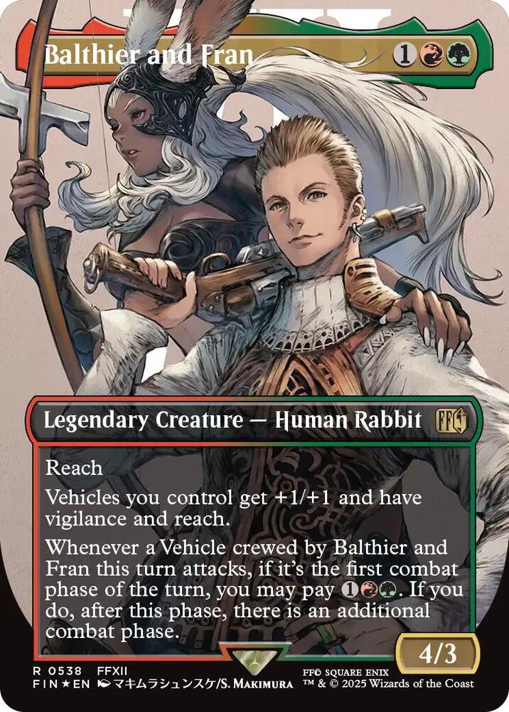 Balthier and Fran (0538) (Borderless) : 538