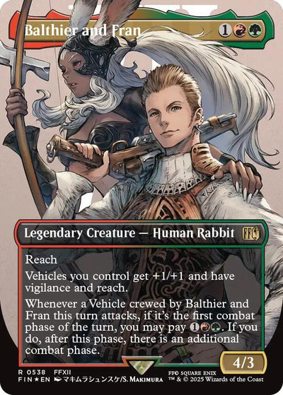 Balthier and Fran (0538) (Borderless) : 538